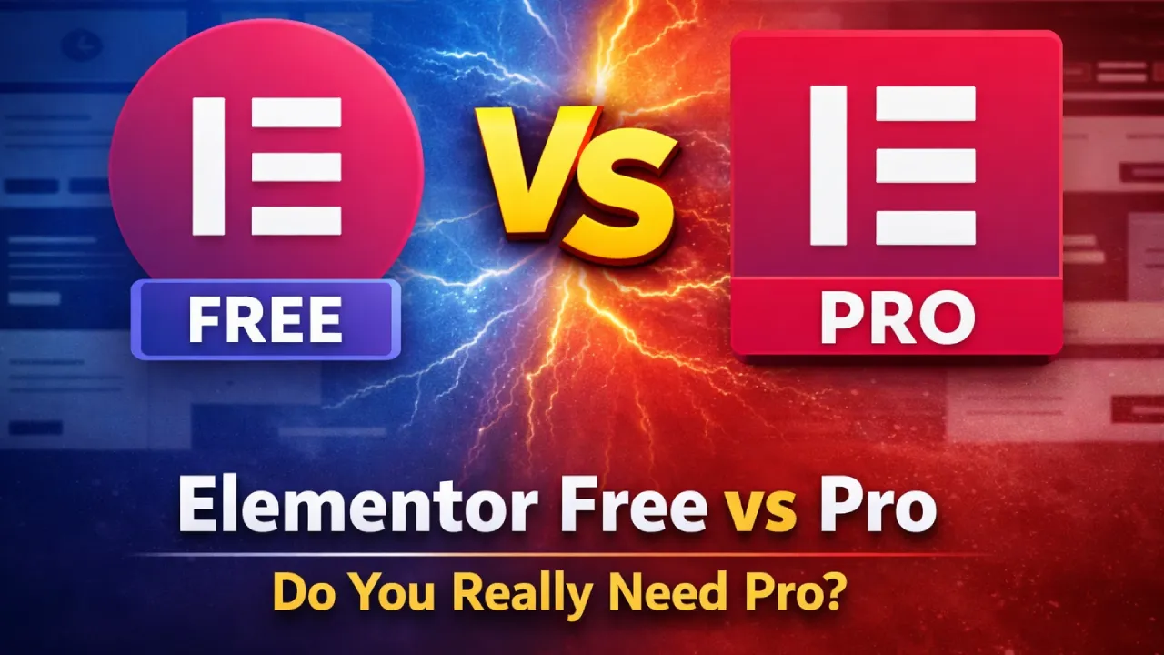 Elementor Free vs Pro
